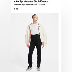 Nike leggings Sportswear Tech Fleece
Women's High-Waisted Slim Zip Pants